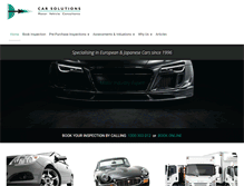 Tablet Screenshot of carsolutions.com.au